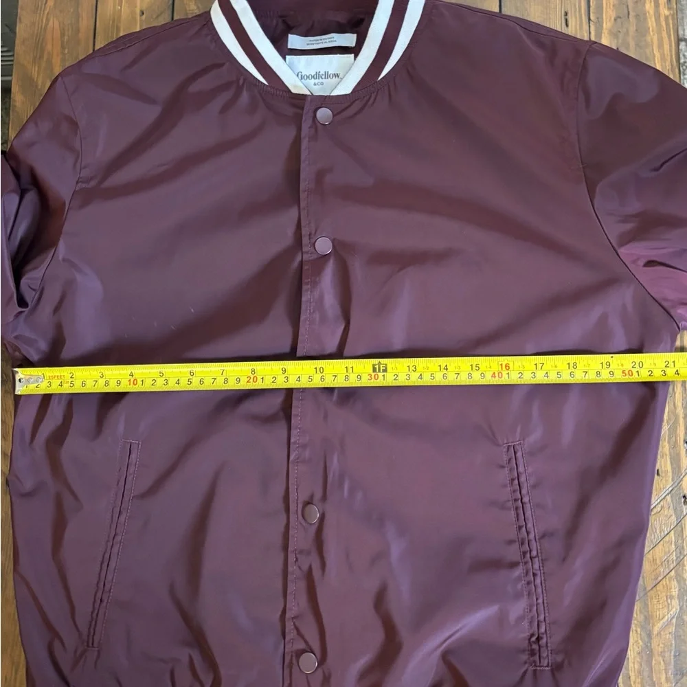 Goodfellow & Co Men's Burgundy Bomber Jacket - Picture 5 of 14
